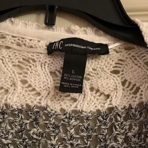INC International Concepts Monochrome Knit Top